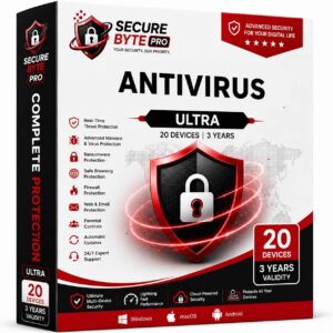 SecureBytePro Antivirus Ultra(10 Devices/2 Years)